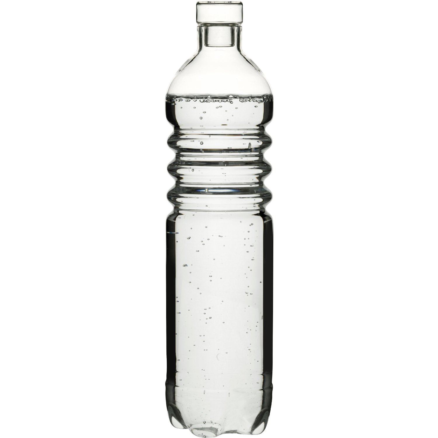Plastic Water Bottle Black And White Clipart