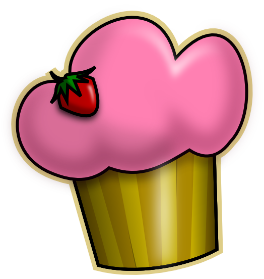 509 views Cute Birthday Cupcake Clipart A Cartoon Cupcake Clip Art