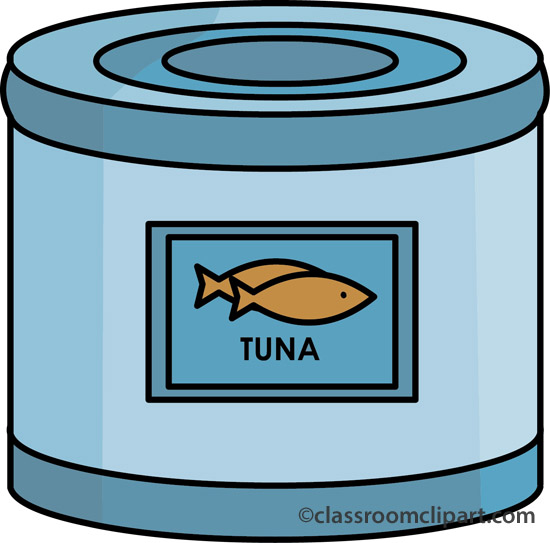 Seafood Clipart : tuna_can_seafood_19 : Classroom Clipart