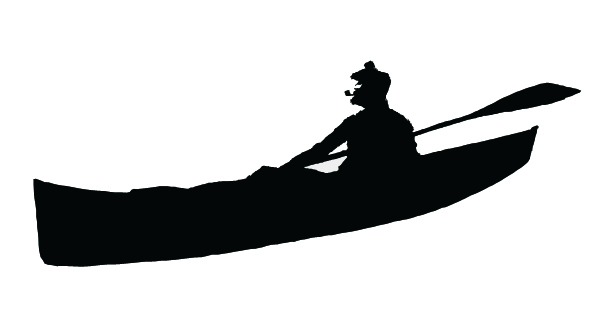 kayak silhouette clip art - photo #15