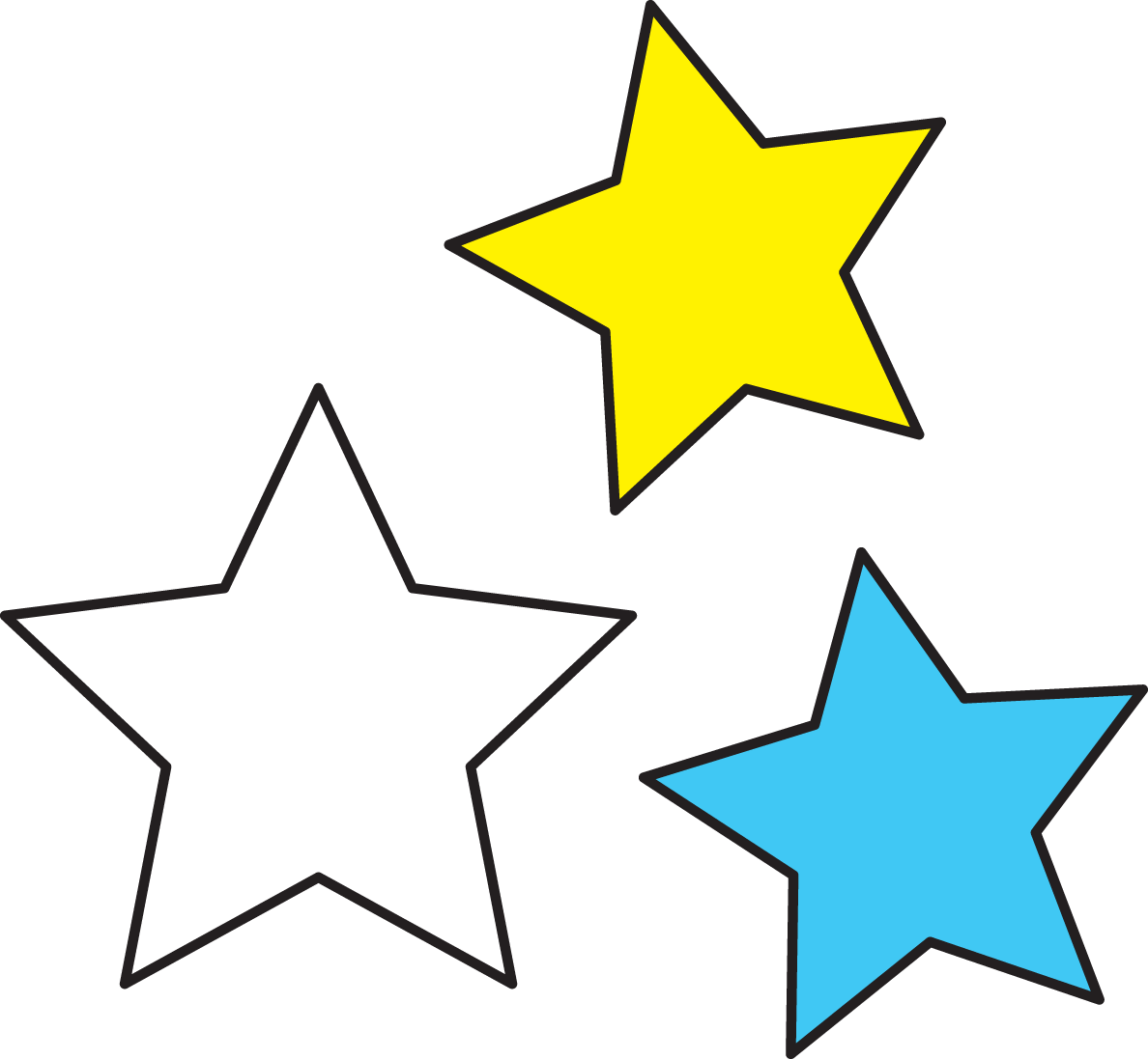 Outer space stars clipart