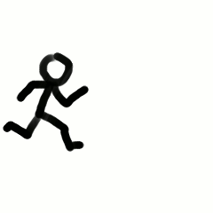Gif Stickman Running Clipart - Free to use Clip Art Resource