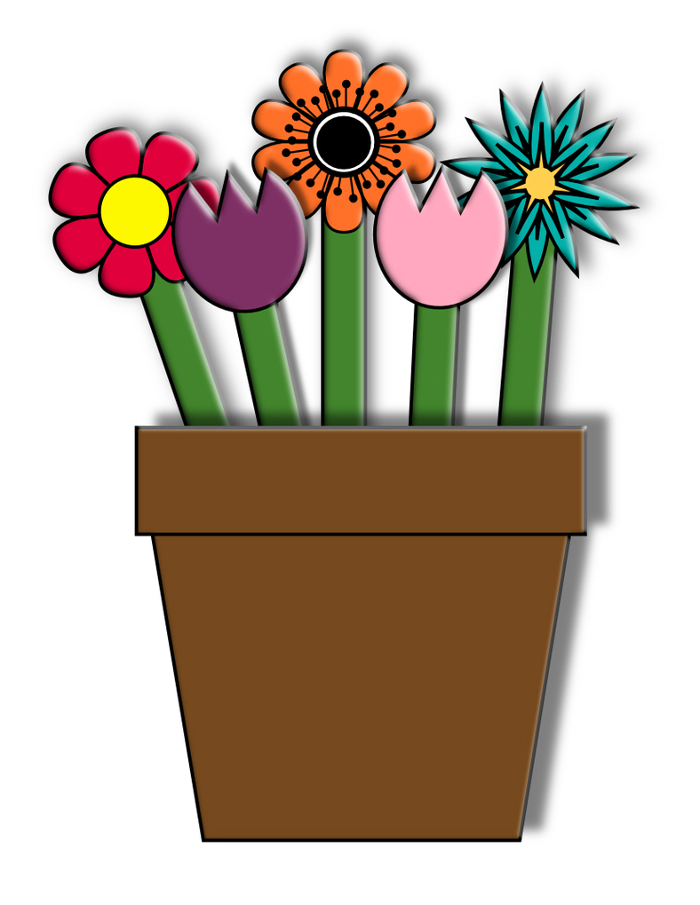 Paper Flower Pot Craft For Kids Smarty Pants Fun Free Clipart ...