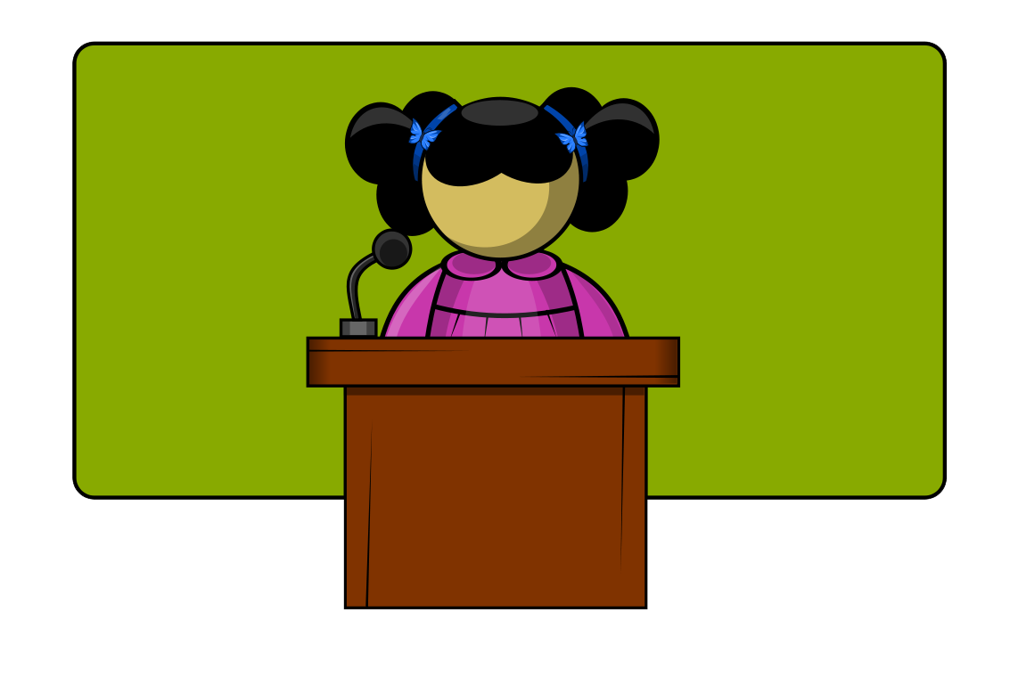 Clipart public speaking