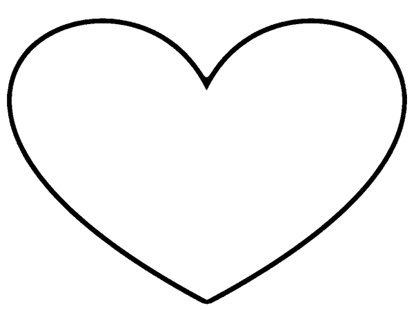 Heart Outline Stencil | Free Images - vector clip art ...