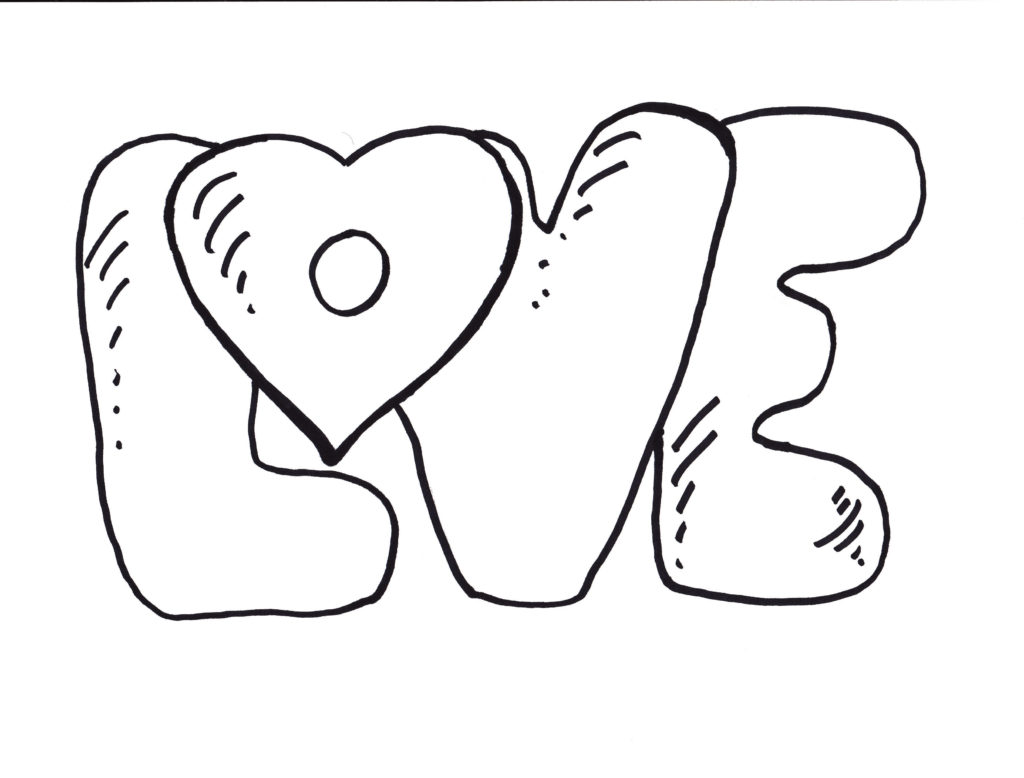 Love Coloring Pages - FREE Printable Coloring Pages | AngelDesign