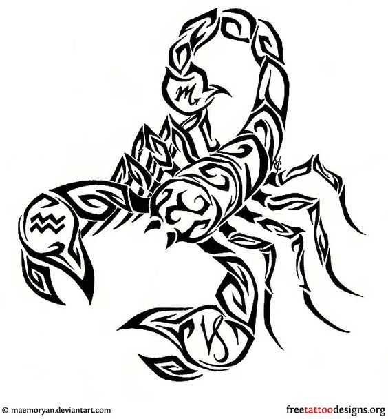 Scorpion tattoos, Scorpion and Scorpio tattoos