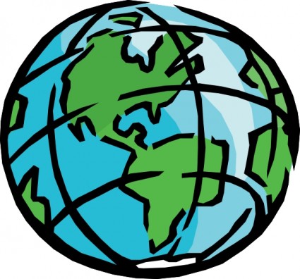 Drawing of the earth clipart image #10154