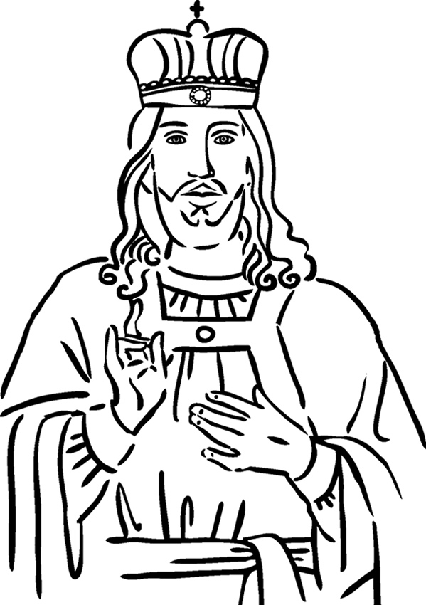 Crown Him King - Coloring Page