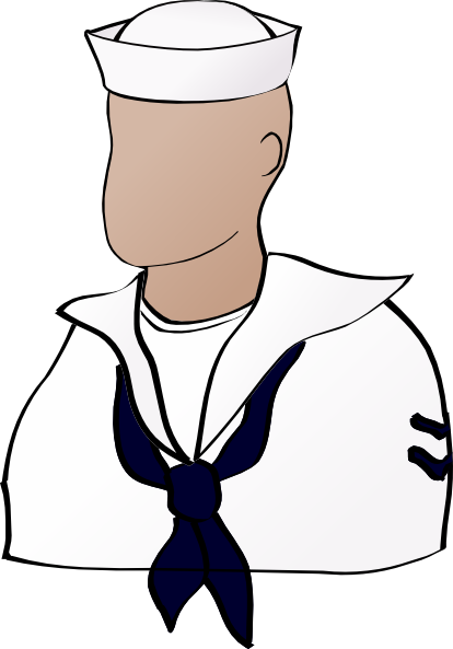 Faceless Sailor Clip Art - vector clip art online ...