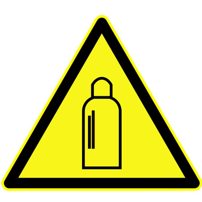 Warning Signs "Caution Gas Bottles" DIN 67510