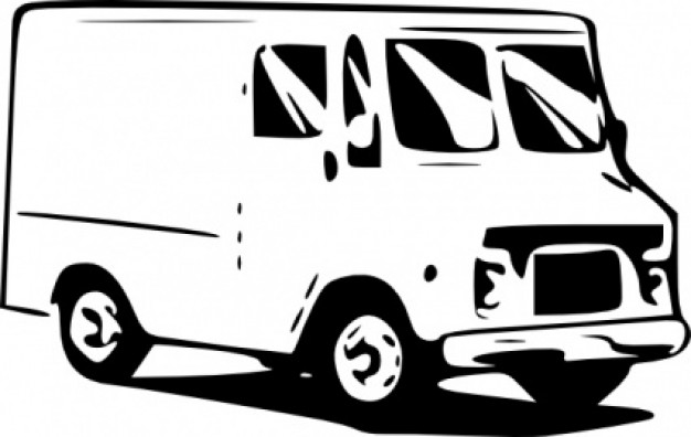 Small Truck Usps Postal Service clip art | Download free Vector