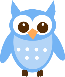 Baby Blue Owl Clip Art - vector clip art online ...