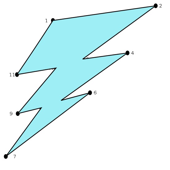 Lightning bolt Dot to Dot Drawing | Shapes Connect the Dots ...
