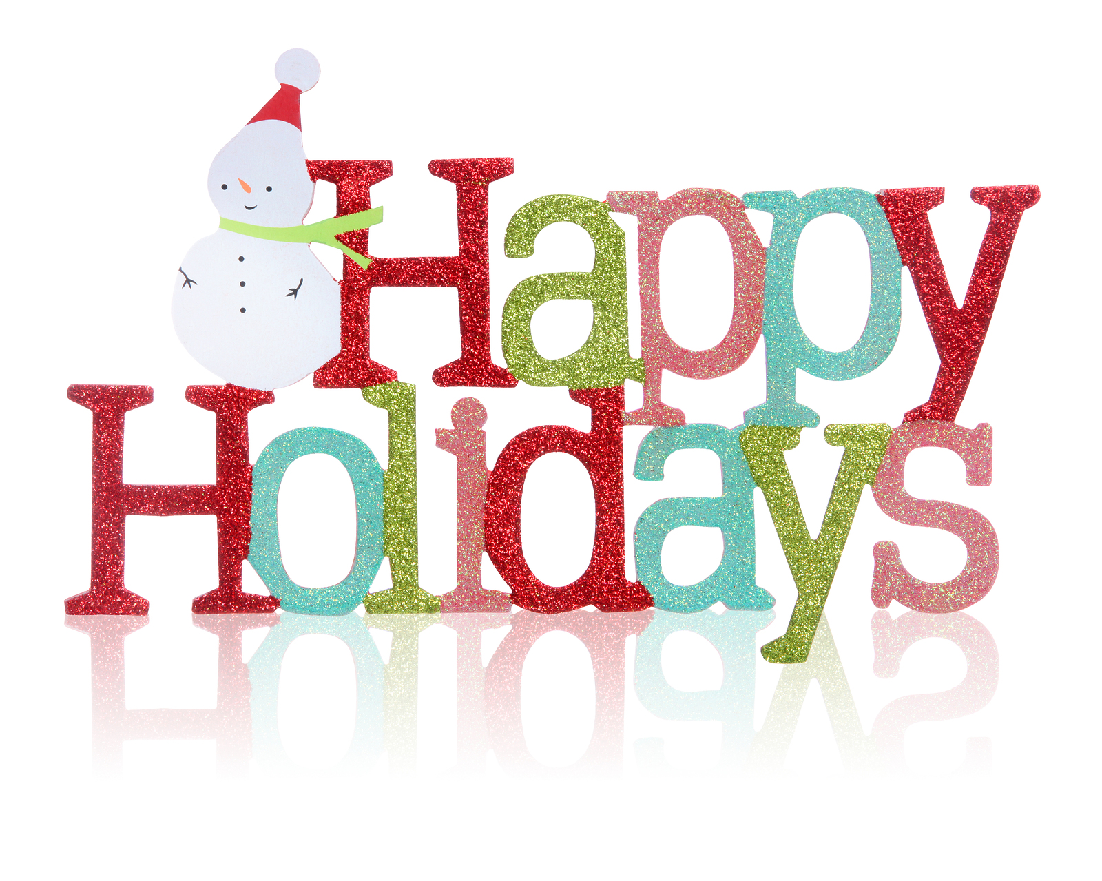 Clipart christmas happy holiday sign