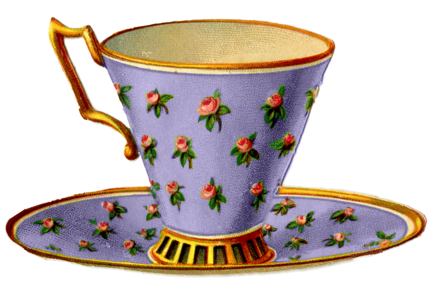 Vintage Tea Cups Clipart