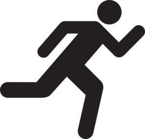 Running person clipart