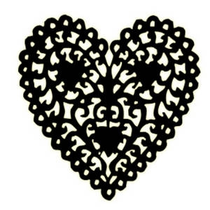 Vintage Lace Heart Clipart