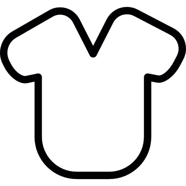 T-shirt design outline of rounded shape Icons | Free Download