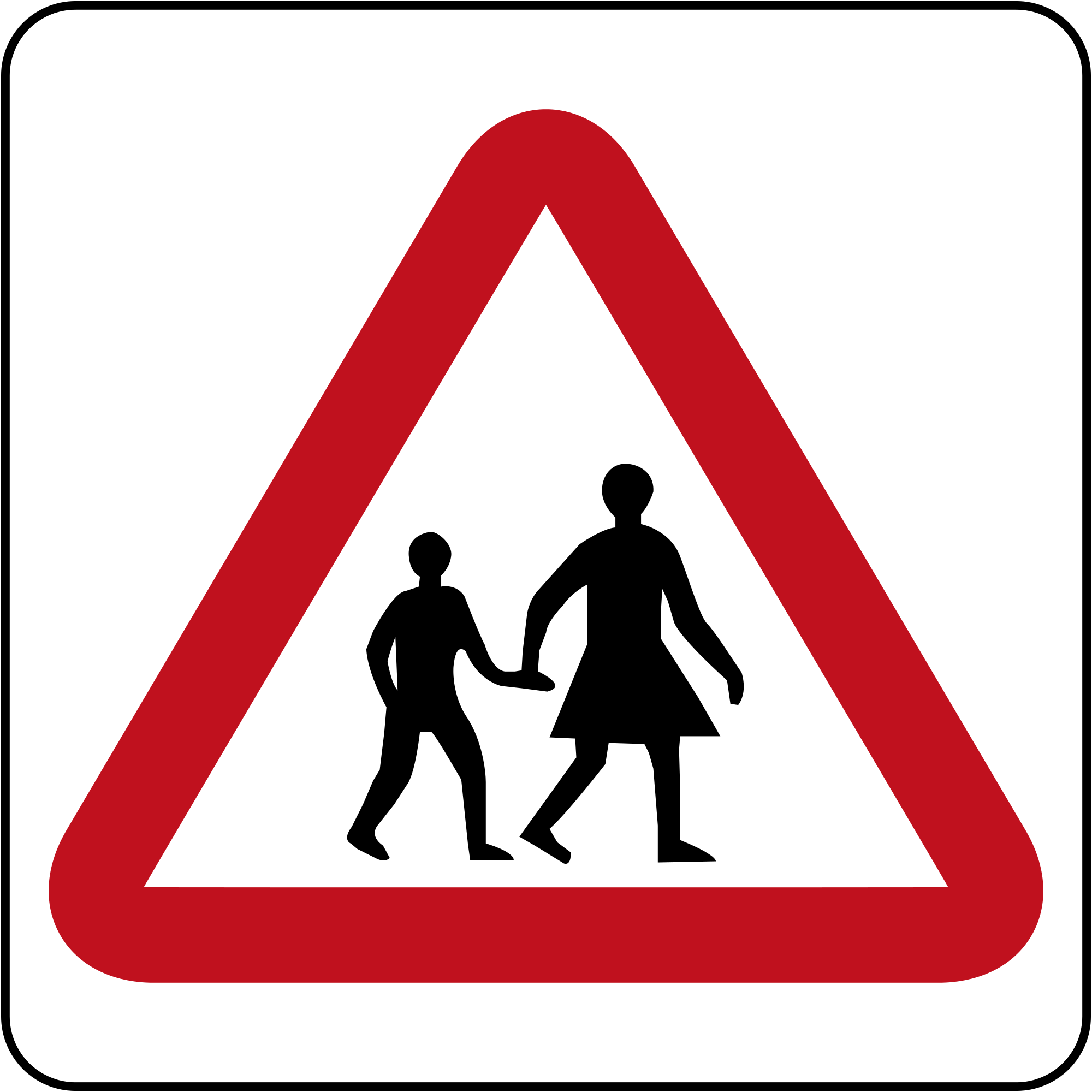 File:Brunei road sign - Children Crossing.svg