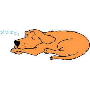 Sleeping Funny Pets Clipart