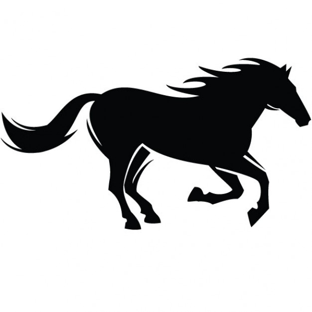 Black horse head vector illustration for logo design | download ...