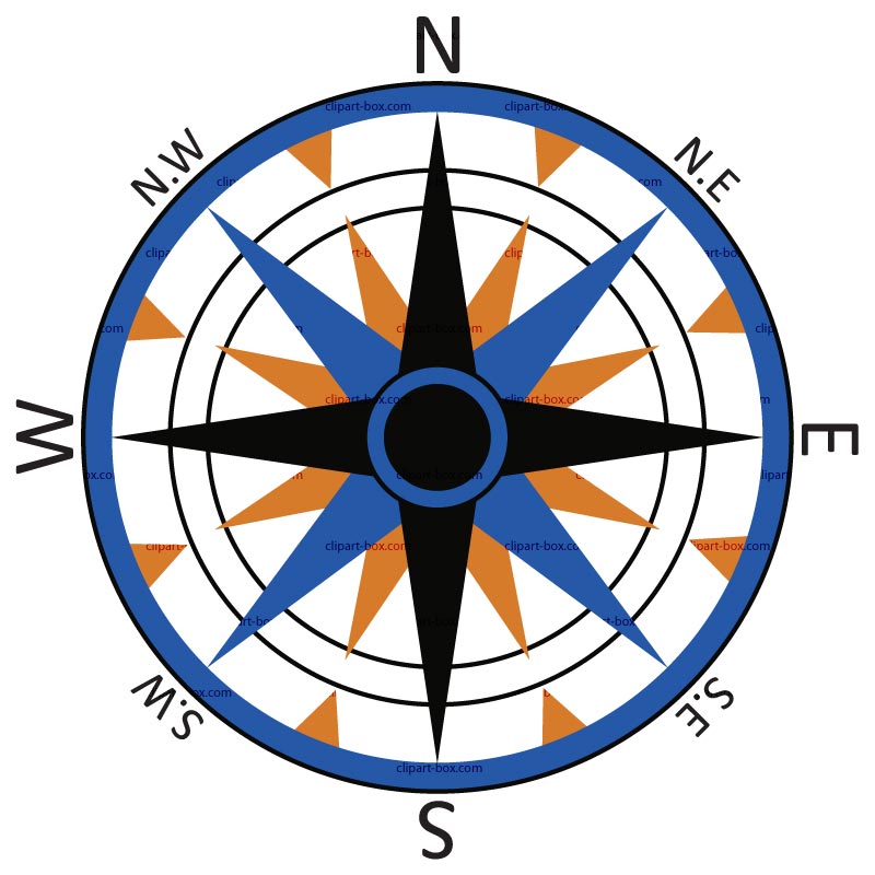 Free clipart map compass