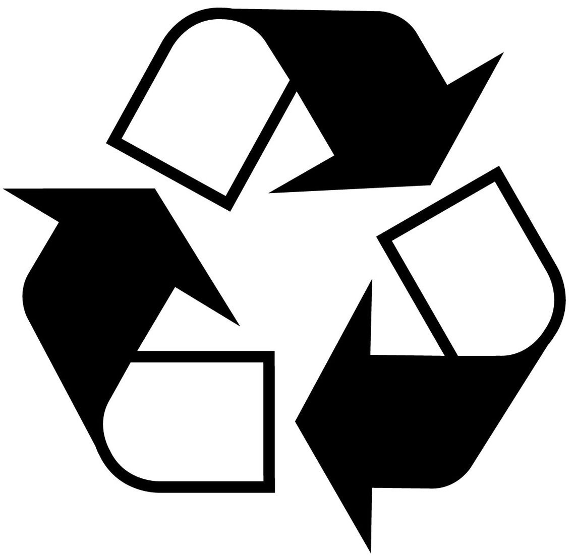White Recycle Logo Clipart - Free to use Clip Art Resource