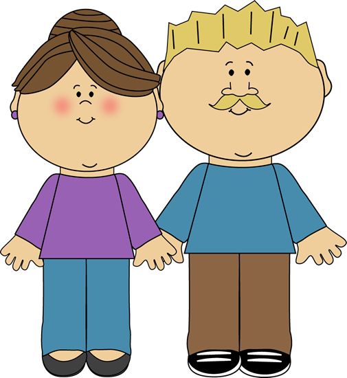 Clipart mom and dad