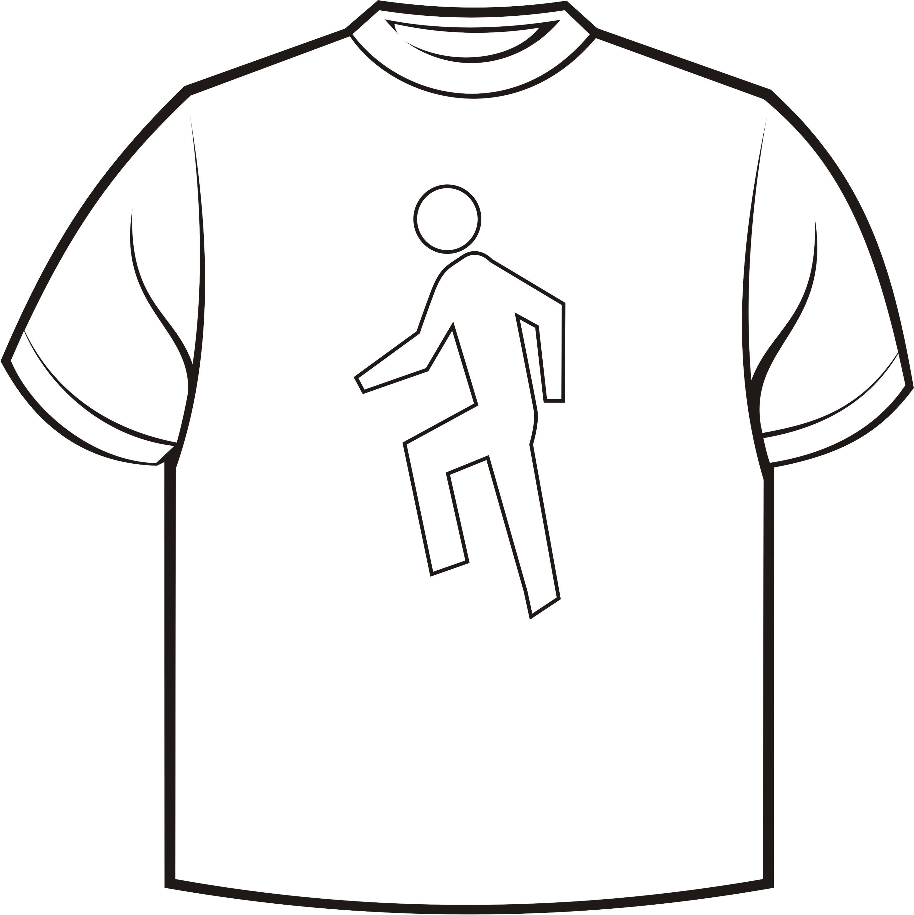 T shirt printable blank shirt outline clipart - Clipartix