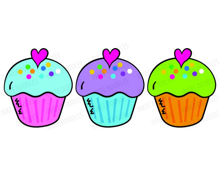 Image of Birthday Cupcake Clipart #4709, Cupcake Clip Art Digital ...