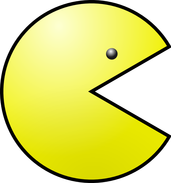 Yellow Pacman Clip Art - vector clip art online ...