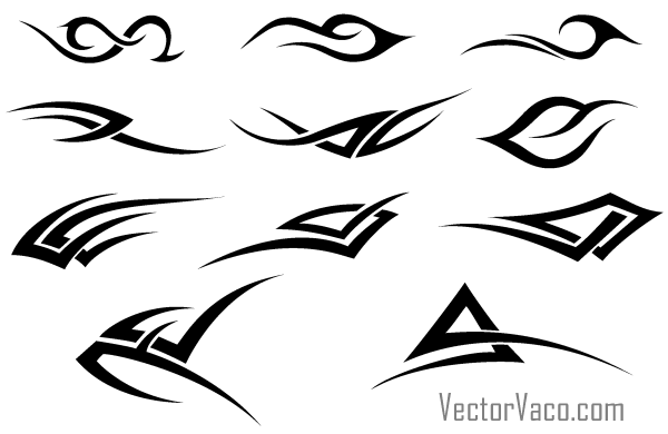 Free Tribal Vector Pack, vector files - 365PSD.com