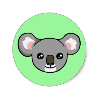 Cartoon Koala Stickers | Zazzle