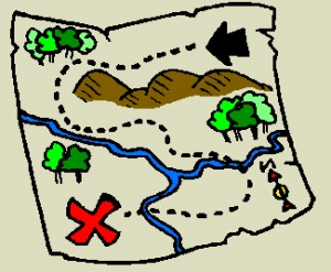 Clipart treasure map