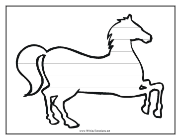 Horse Writing Template Writing Template