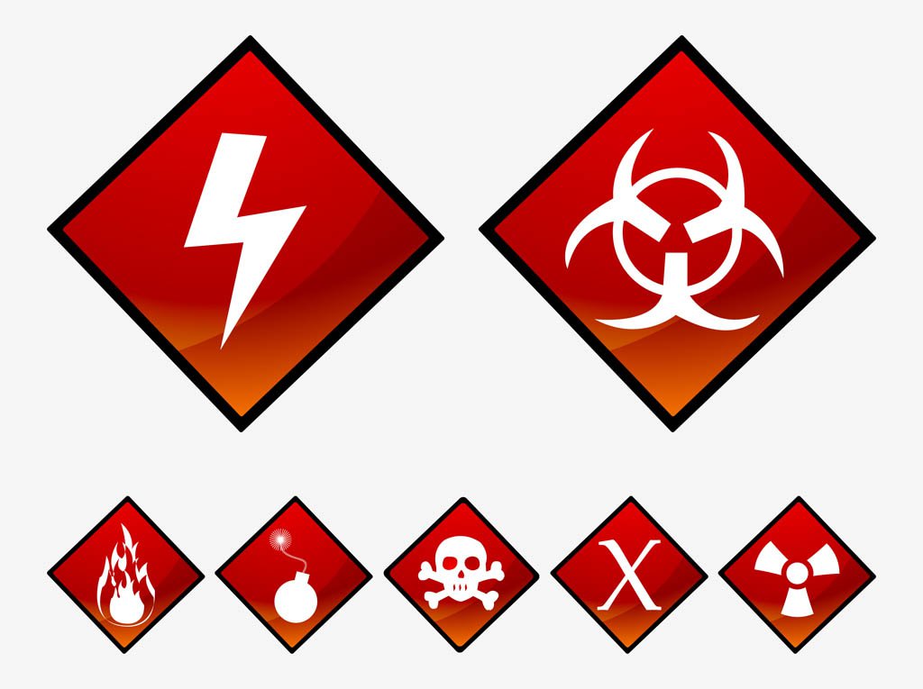Hazard Symbols Vectors Vector Art & Graphics | freevector.com