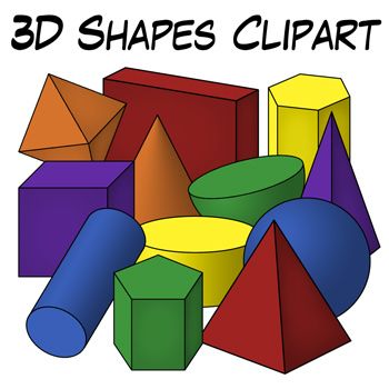 3d Shapes Clipart