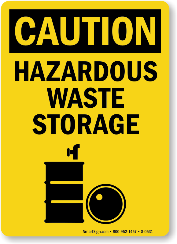 Hazardous Waste Storage Signs - MySafetySign.com