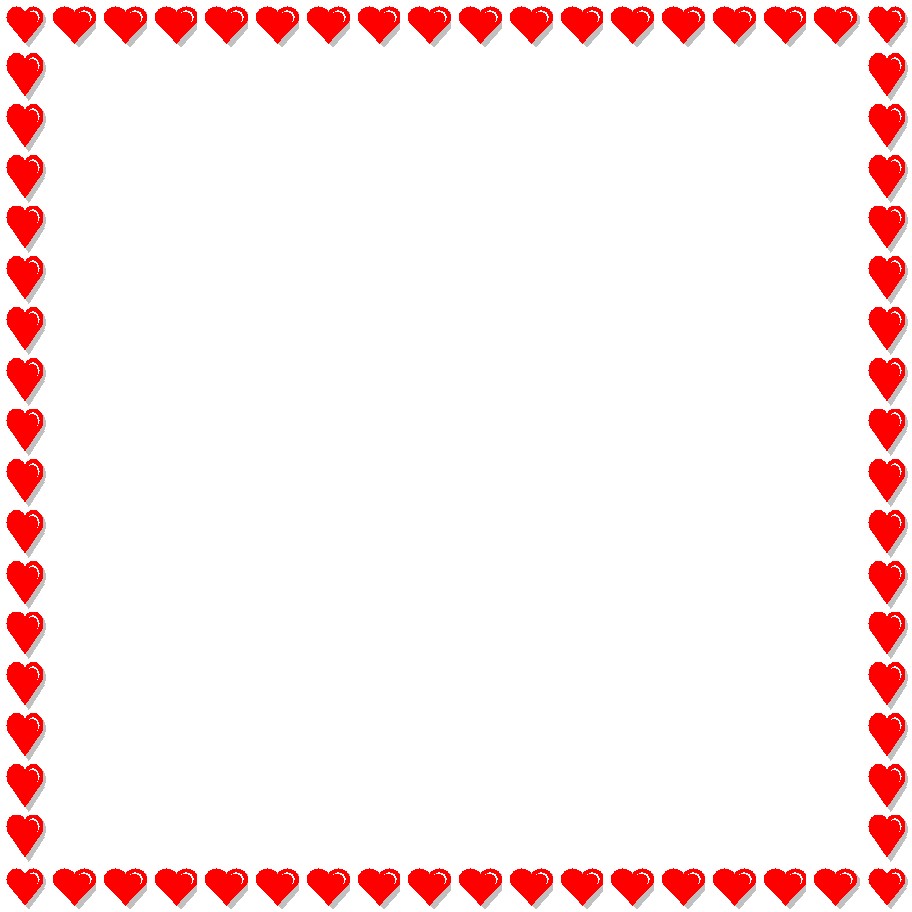 Red Heart Borders Clipart