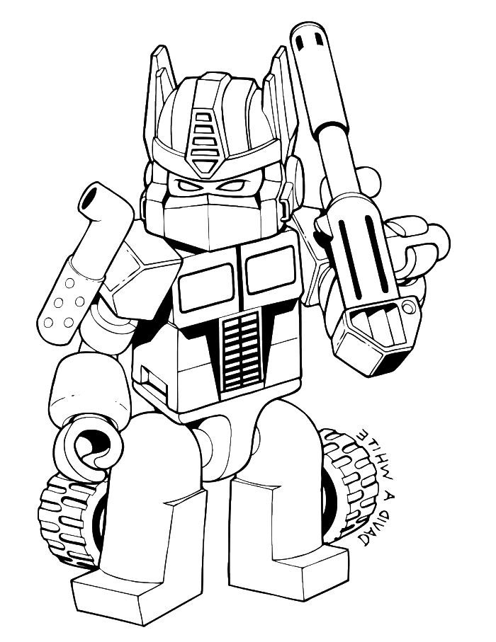 Transformer Coloring Pages Bumblebee Transformer Coloring Page ...