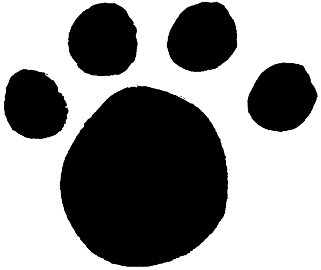 Paw print clipart clear background