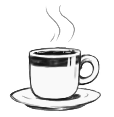 Clipart coffee cup and saucer - ClipartFox
