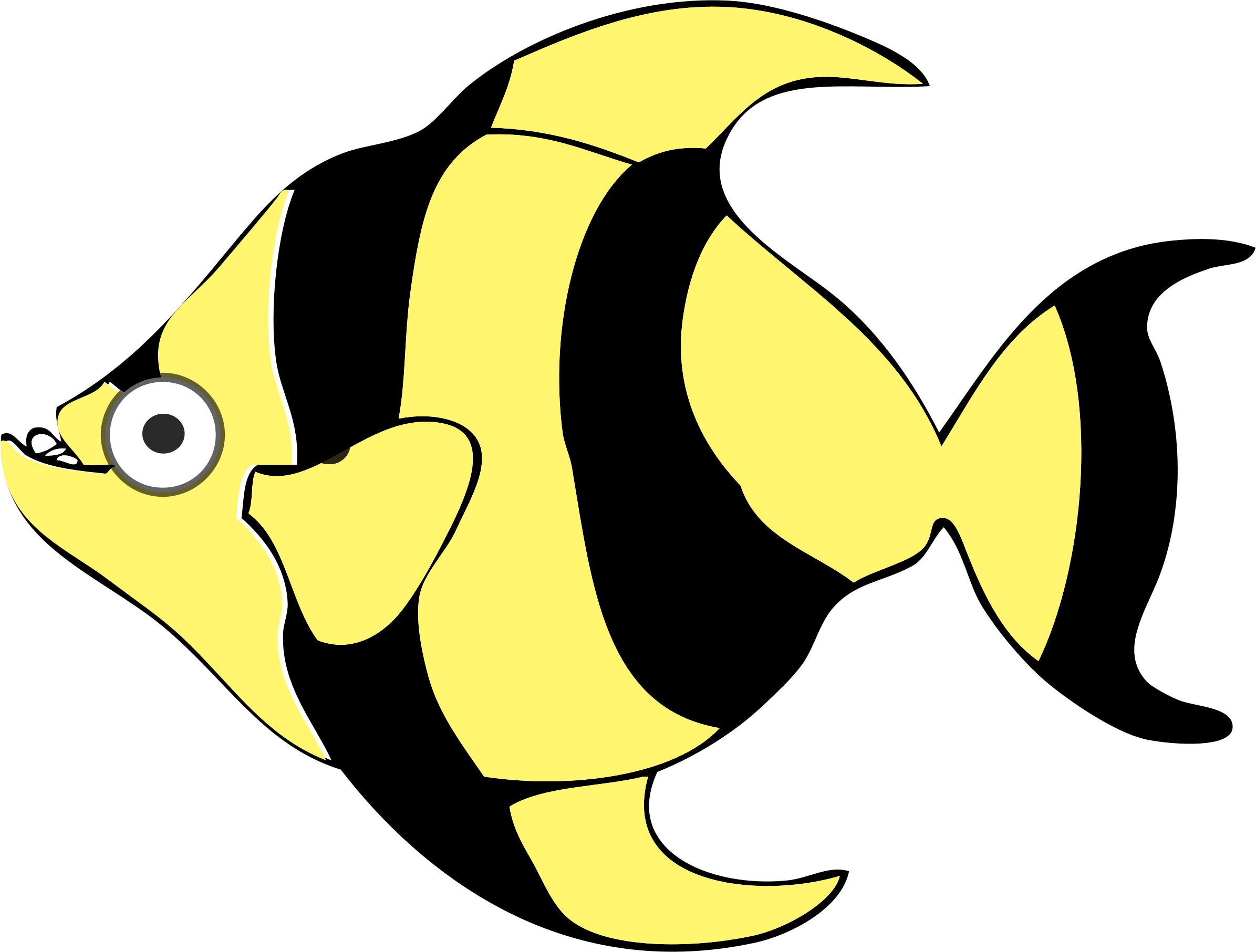 Cartoon tropical fish Vector Clipart - Free Public Domain Stock Photo