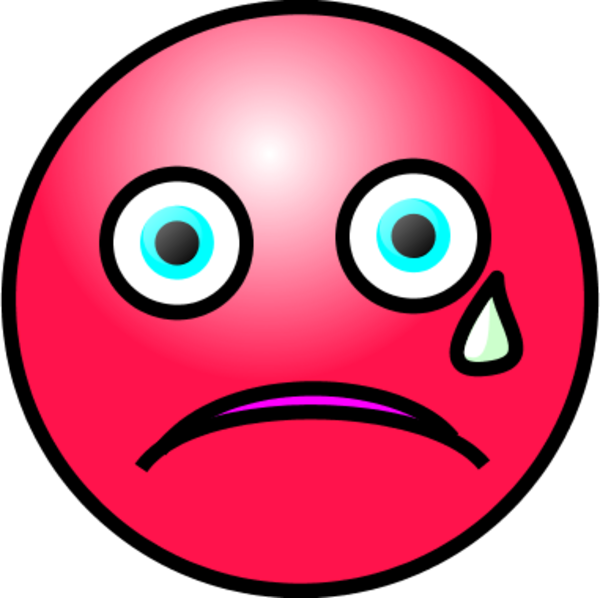 Emoticons Crying face - vector Clip Art