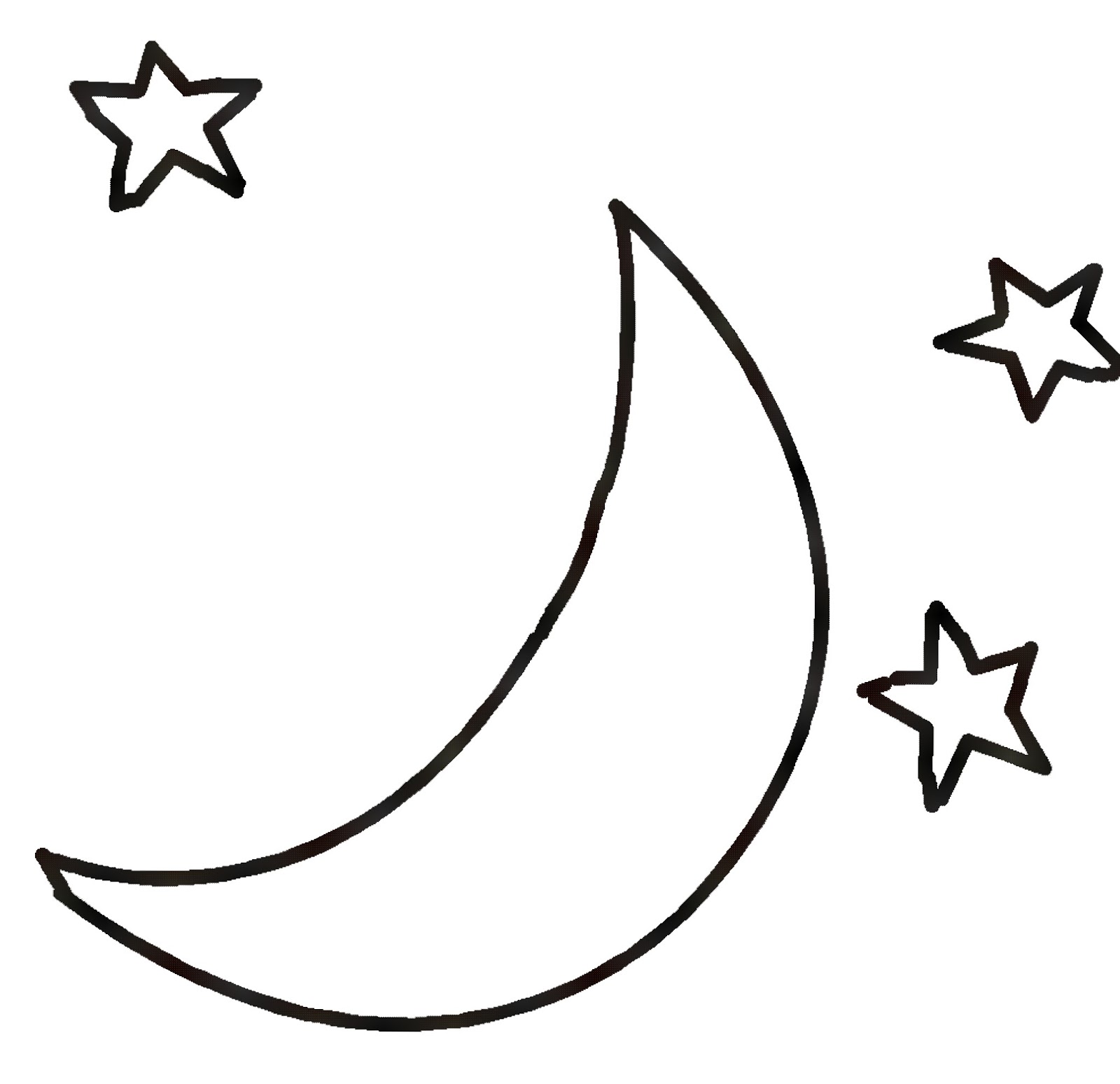 moon clipart black and white free - photo #20