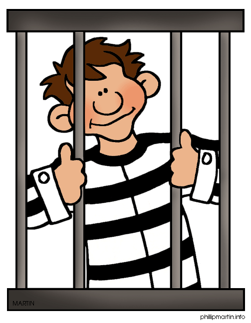 People in jail clipart