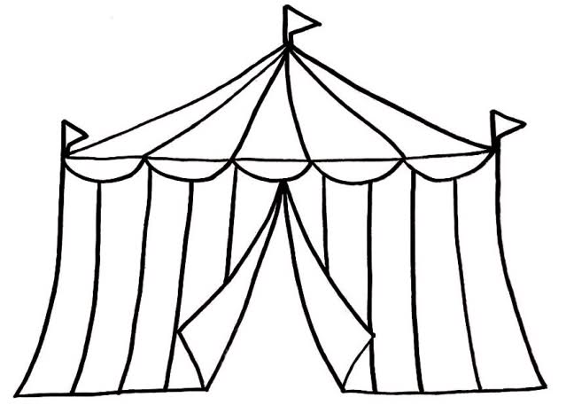 Circus tent clipart