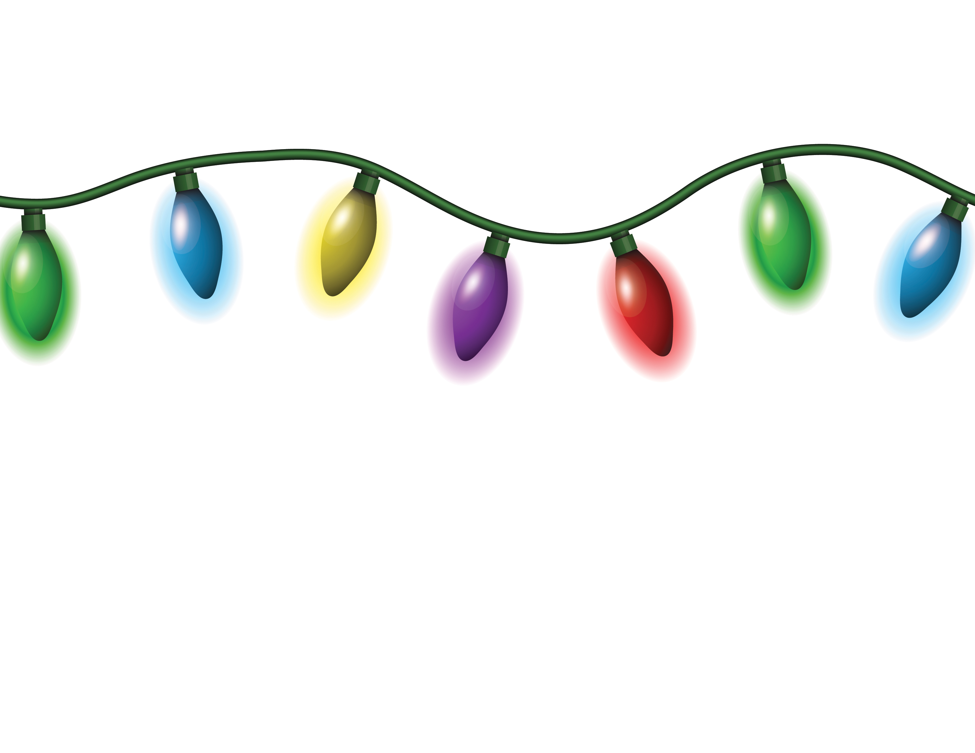 Holiday lights clipart free