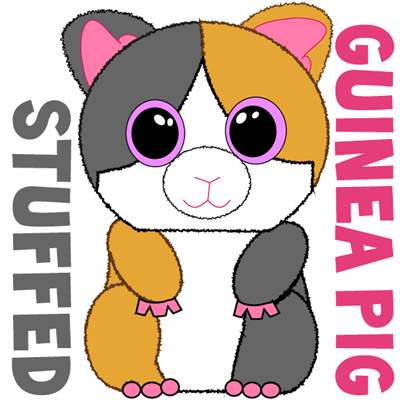How to Draw Stuffed Baby Guinea Pig with Easy Step by Step Drawing ...